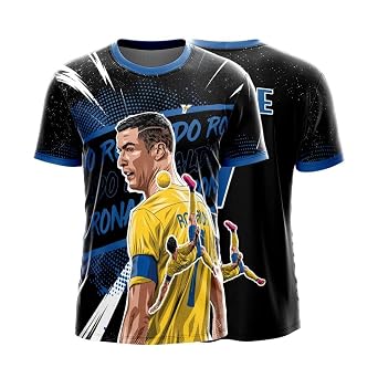 Ronaldofan Black Yellow Football Jersey | Goat Edition Overhead Kick Design | Personalized Custom Name & Number Soccer Jersey For Men| Women & Kids