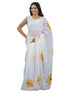 Vasthrlay Printed White Saree