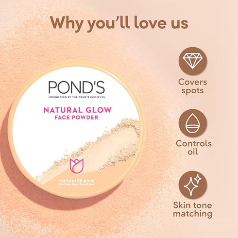 Ponds Oil Free Natural Glow Loose Face Powder | BB Glow