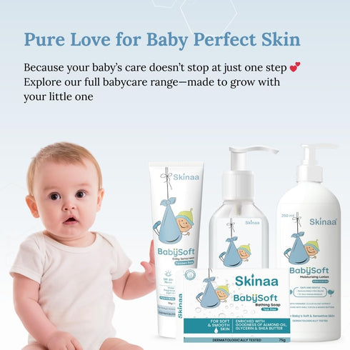 BabySoft Baby Sunscreen SPF 30+ PA+++ for Babies and Kids