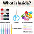 68 Pcs Crochet Starter Kit for Beginners with Crochet Thread, Learn to Crochet Set