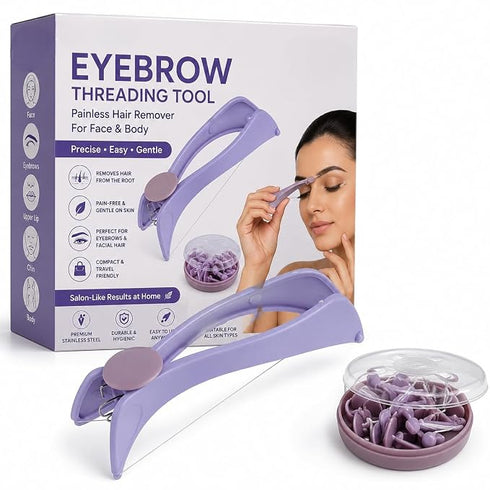 Pureprep Facial Hair Removal Threading Tool for Women Eyebrow