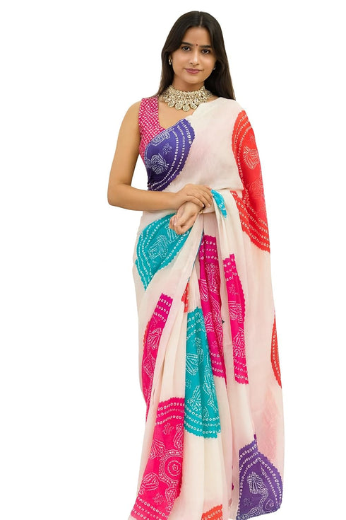 Vasthrlay Multicolor Traditional Rajasthani Lightweight