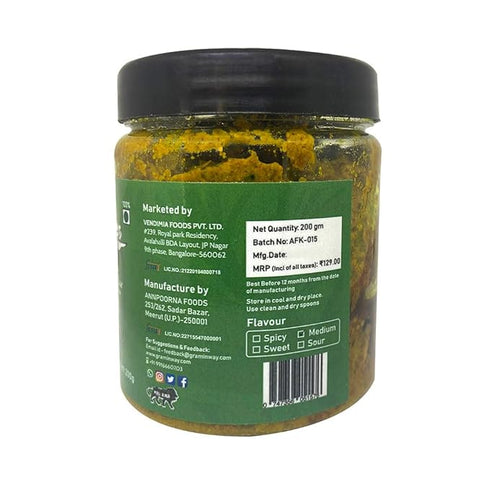 Graminway Homemade Chatpata Karela Ka Achar Bitter Guard Pickle
