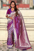 Vasthrlay Banarasi Unstitched Saree