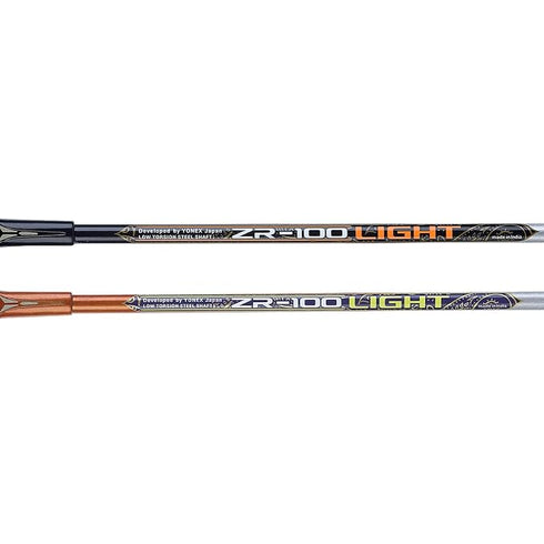 Yonex ZR 100 Light Aluminium Badminton Racquet with Full Cover (Black & Black - Made in India) Set of 2