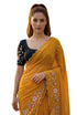 Vasthrlay Pink Unstitched Saree