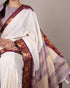 Vasthrlay Kanjivaram Saree Blouse Off White