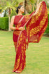 Vasthrlay Fashion Georgette Geometric Green Ethnic Wear