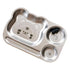 Stainless Steel Plate for Kids with 3 Compartments