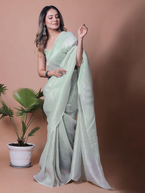 Vasthrlay Lavender Unstitched Saree