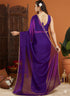Vasthrlay Purple Decorative Unstitched Saree