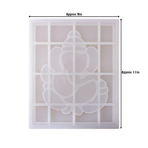 Itsy Bitsy Ganesha Frame Silicone Mould 10.7 x 8.4 inch