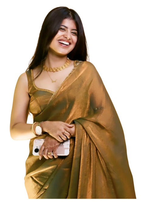 VasthrlayBoarder Unstitched Chhaavaa Mustard Free Ethnic Wear