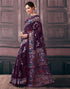 Vasthrlay Womens Printed Unstitched Green Saree