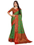 Vasthrlay Banarasi Mehendi Ethnic Wear