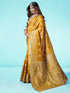 Vasthrlay Banarasi Jacquard Unstitched 3409s112n Turmeric