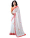Vasthrlay Womens Printed Unstitched Dark Green Saree
