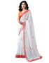 Vasthrlay Womens Printed Unstitched Dark Green Saree