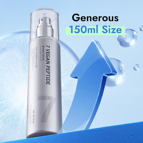 MIZON 7 Vegan Peptide Booster Serum Korean Anti-Aging Face Serum with Niacinamide & Hyaluronic Acid