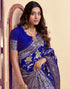 Vasthrlay Womens Jacquard Unstitched Wine Saree