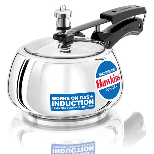 Hawkins Contura Pressure Cooker | Stainless Steel Inner Lid Cooker