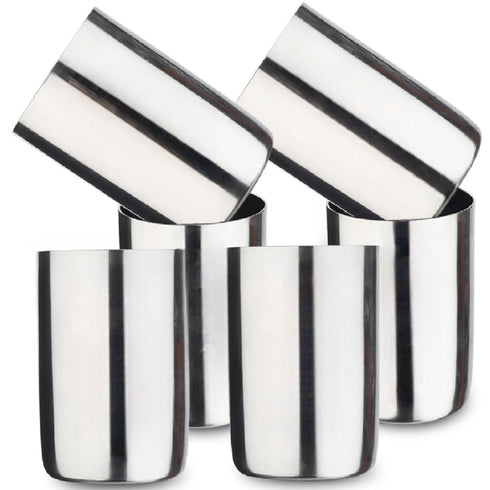 Stainless Steel Water Drinking Glasses Set