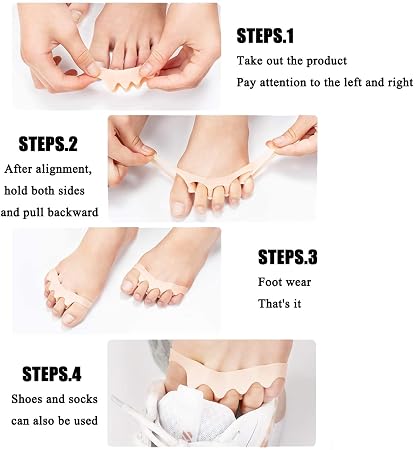 Povato Silicone Gel Toe Separators