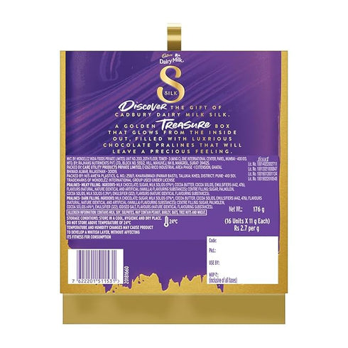 Cadbury Dairy Milk Silk Pralines Chocolate Gift Pack-176 Gram