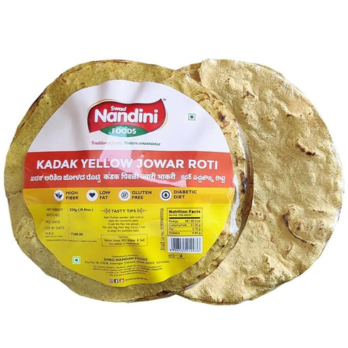 Swad Nandini Foods Kadak Yellow Jowar Roti