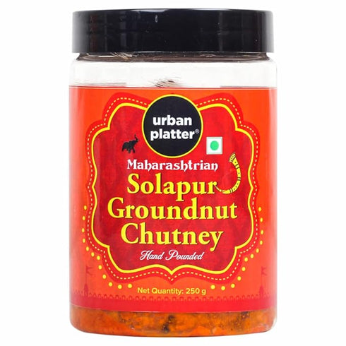 Urban Platter Maharashtrian Solapur Groundnut Chutney 250g
