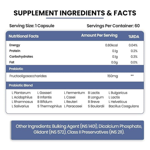 Himalayan Organics Probiotics Supplement 50-Billion