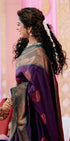 Vasthrlay Purple Kanjivaram Saree