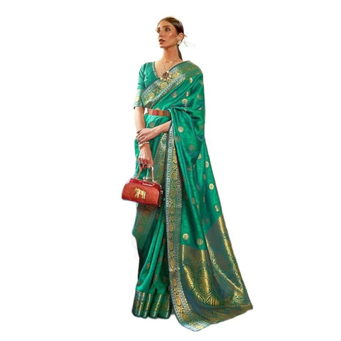 Vasthrlay Kanjivaram Unstitched Occasions Luxurious Saree