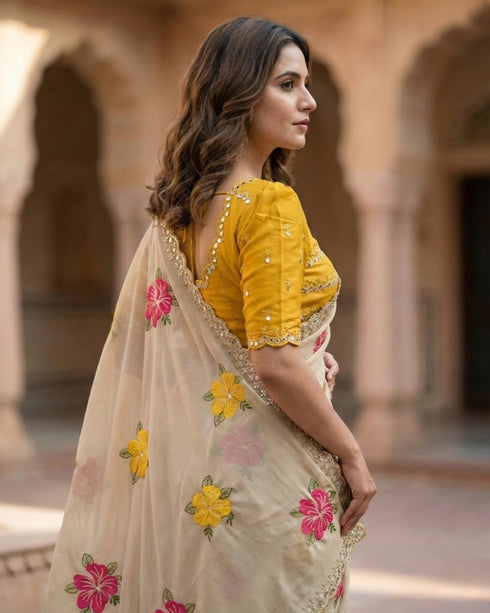 Vasthrlay Embroidered Flowers Lightweight Stylish
