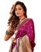 Vasthrlay Paithani Jacquard Unstitched Dark Green Saree
