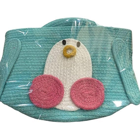 Multi-Purpose Cute Jute Basket with Lid Storage Baskets