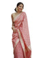 Vsathrlay Peach Banarasi Kanchipuram Ethnic Wear