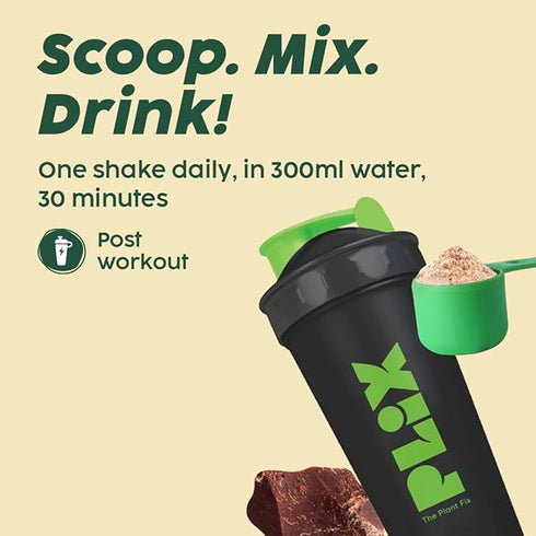 Plix Sport Strength Plant Protein PowderRaw Chocolate 500g