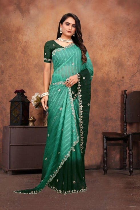 Vasthrlay Designer Embroidered Elegant Cutwork