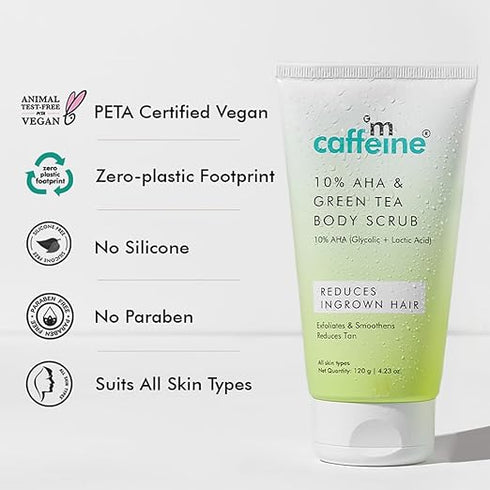mCaffeine 10% AHA & Green Tea Body Scrub