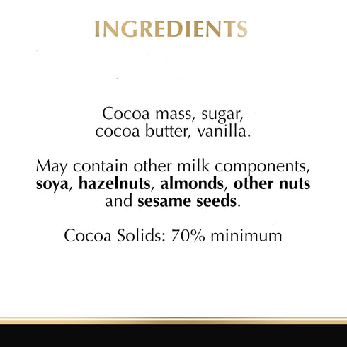 Lindt Excellence Dark 70 Cocoa Chocolate Bar and LINDT