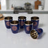 Stainless Steel Printed Round Glasses Set of 6 for Water