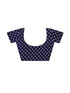 Vasthrlay Georgette Bandhani Printed Navy Blue Saree With Unstitched Blouse Piece