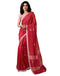 Vasthrlay Chanderi Printed Unstitched Orange Saree