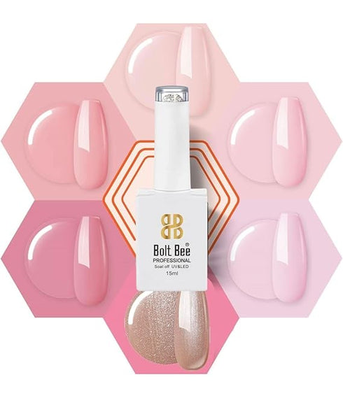 BOLT BEE Gel Nail Finish Polish Kit Set Of 6 Colors