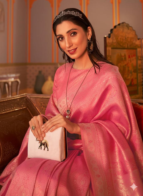 Vasthrlay Banarasi Unstitched Saree