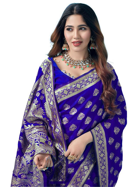 Vasthrlay Banarasi Jacquard Unstitched 3409s112n Turmeric
