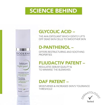 Bioderma Sebium Night Peel Smoothing Concentrate Cream