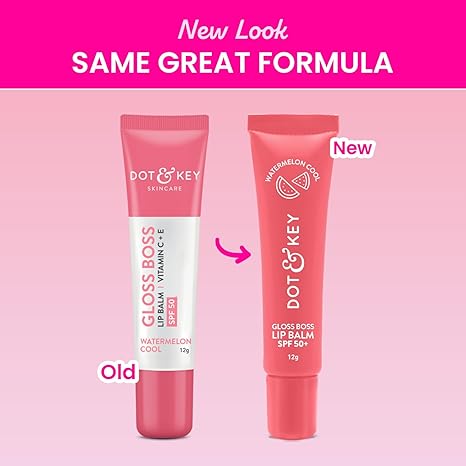 Dot & Key Gloss Boss Brightening Lip Balm Vitamin C + E SPF 50+ Watermelon Cool 12g